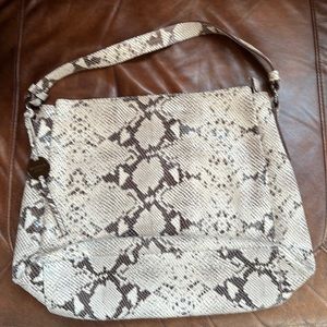 Snakeskin hand bag